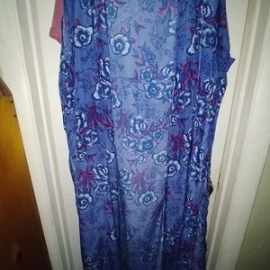 LulaRoe XL Blue floral Joy